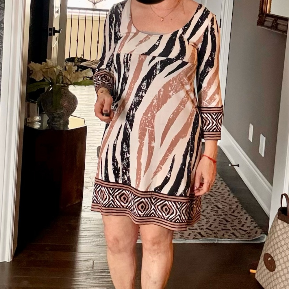 Diane Von Furstenberg Vintage Animal Print Dress